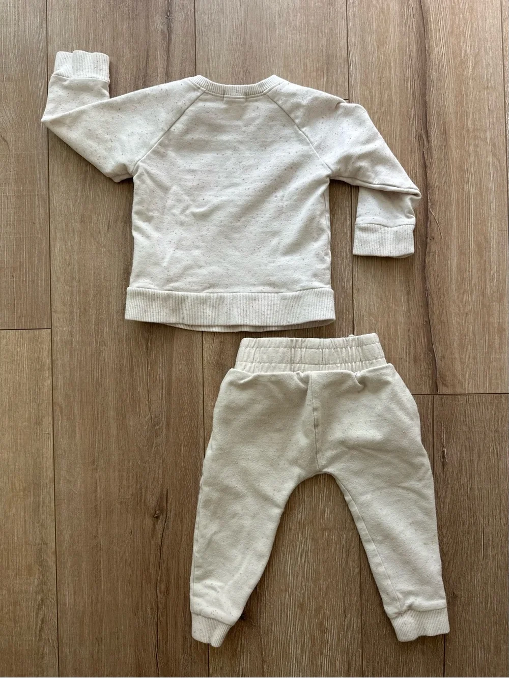 Jamie Kay Cream Speckled Baby Sweatshirt & Joggers Set